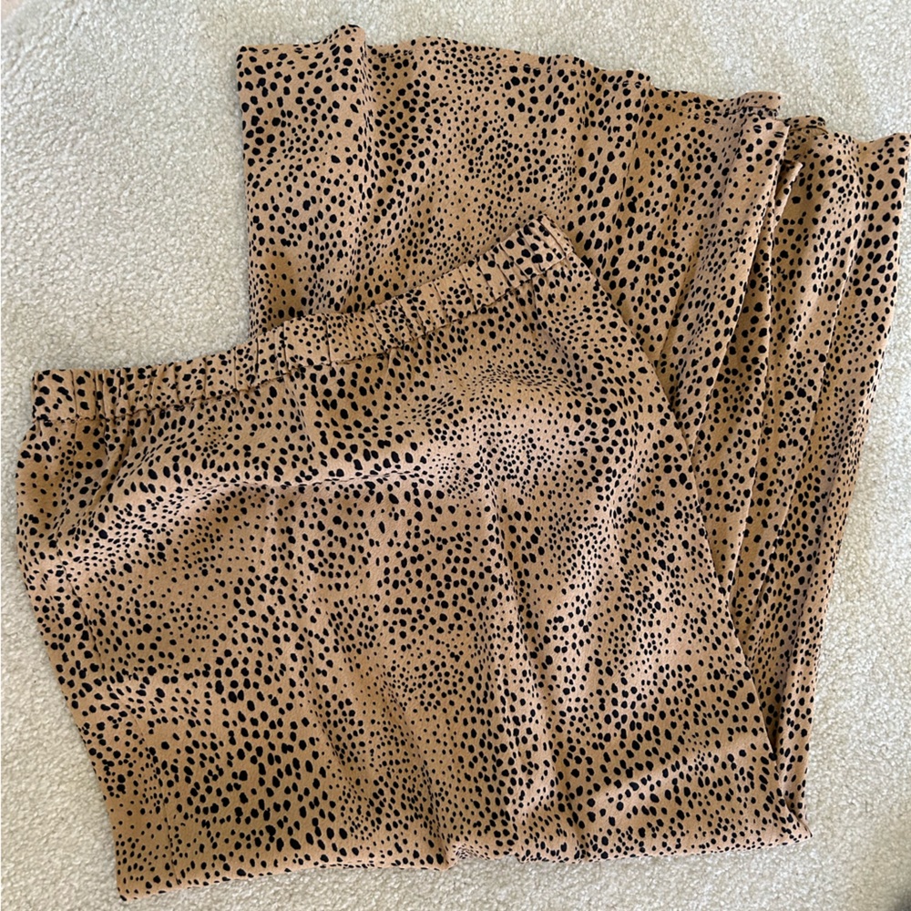 Leopard Fit N Flare Skirt